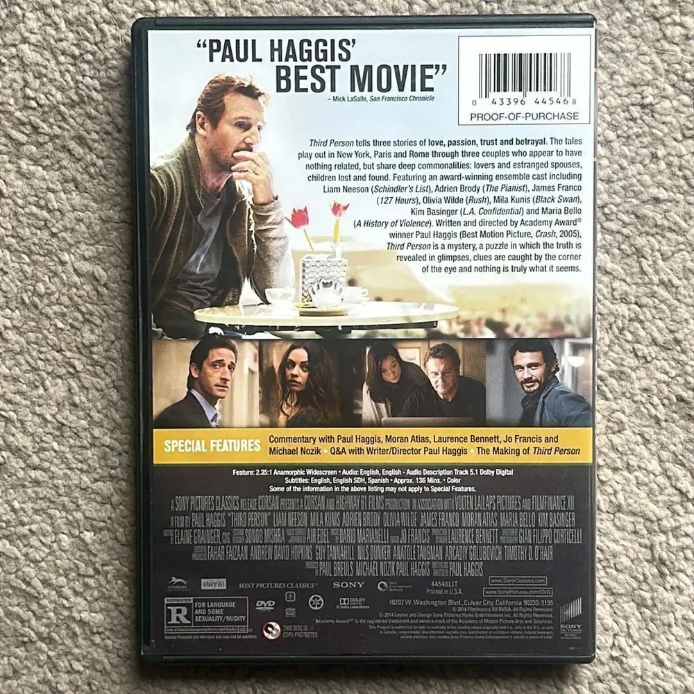 Third Person DVD